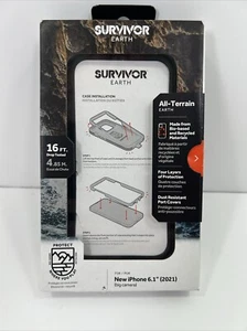 Griffin Survivor Earth Series Case for iPhone 6.1 - Black - Picture 1 of 2