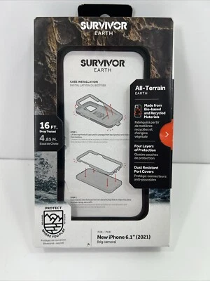 Griffin Survivor Earth Series Case for iPhone 6.1 - Black - Image 1 of 2