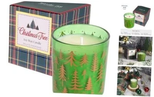 Christmas Scented Candle - 6oz Soy Wax Candle, Christmas Tree, Infused with - Picture 1 of 6