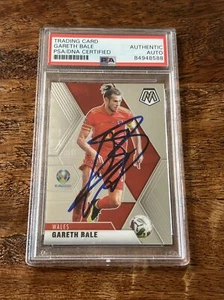 Gareth Bale IP Signed Mosaic Card Psa Dna Coa Slab Autographed Wales Soccer - Picture 1 of 2