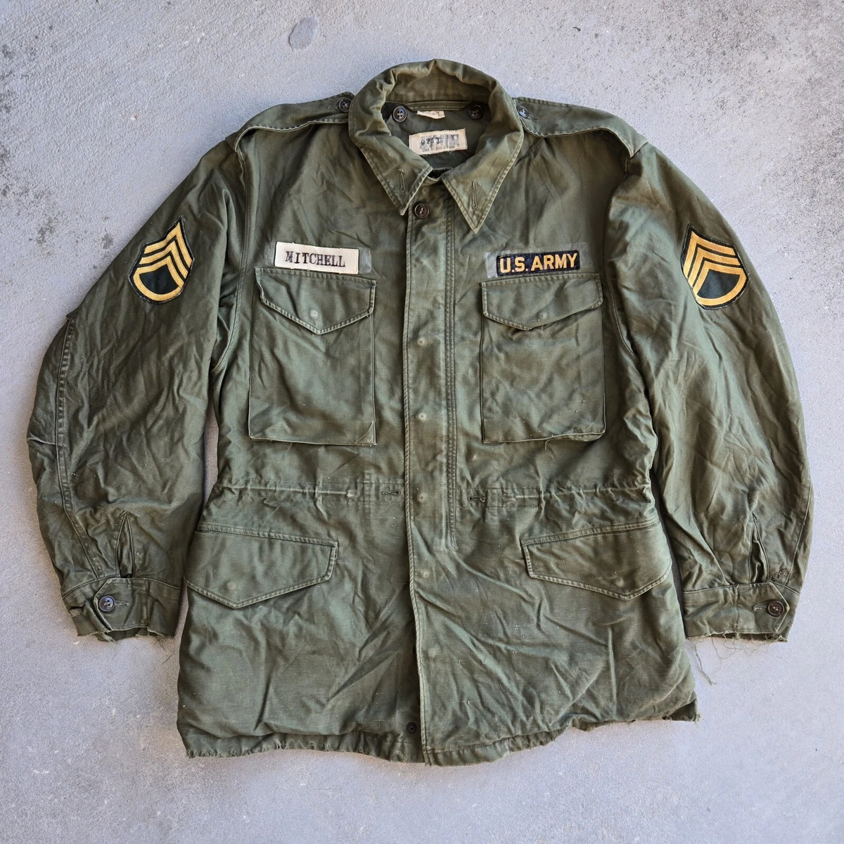 Vintage Army Parka In Original Korean Military Period Items (1950