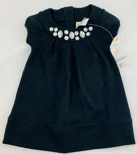 Nuevo con etiquetas Nuevo Vestido Gymboree Talla 6-12 Meses Negro Manga Corta ENVÍO GRATUITO - Imagen 1 de 3