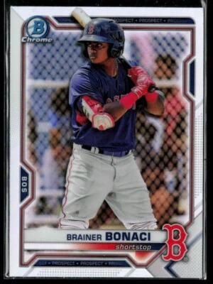 2021 Bowman Chrome Draft Refractor #BDC-54 Brainer Bonaci - Image 1 of 2