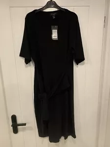 New Look Curves Kleid UK 18 Jersey schwarz - Bild 1 von 6
