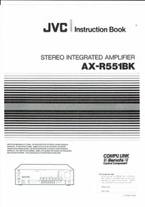 JVC  Bedienungsanleitung user / owners manual  für AX- R 551 mehrsprachig  Copy - Picture 1 of 1