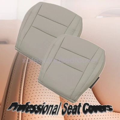For 2011-2016 Jeep Grand Cherokee Front Bottom Perforated Leather Seat Cover Tan - Image 1 of 4
