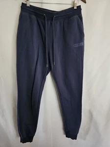 Hurley Joggers fleece relaxed fit mens size large navy sweatpants - Picture 1 of 7