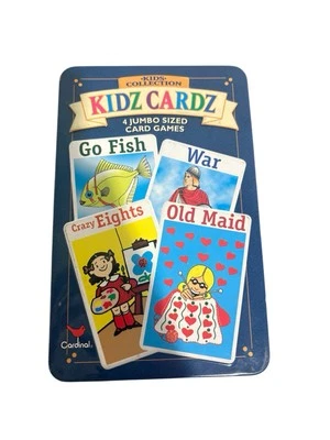 KIDZ CARDZ – 4 Jumbo Sized Card Games - Kids Collection Cardinal Classic games - Image 1 of 3