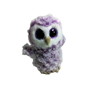 Ty Beanie Boos Moonlight die lila Eule 6 Zoll Plüschtier Stofftier - ohne Etikett - Bild 1 von 5