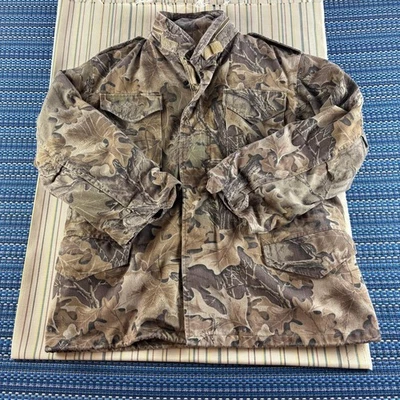 Vintage TRU-SPEC M-65 Field Coat Mens Large Oak Leaf Camo Military Jacket Y2K - Image 1 of 4