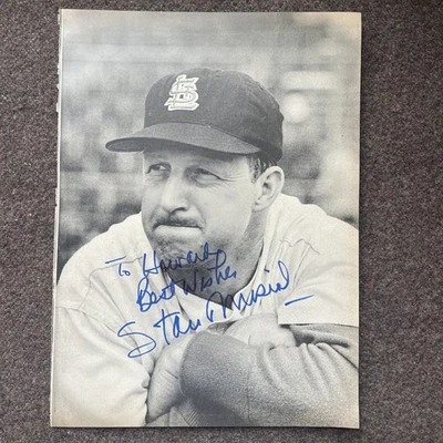 STAN MUSIAL SIGNED AUTOGRAPHED MAGAZINE PHOTO ST. LOUIS CARDINALS STAN THE MAN! - Image 1 of 4