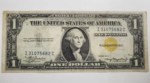 1935 A $1 North Africa Yellow Seal Silver Certificate VF+ - Picture 1 of 3