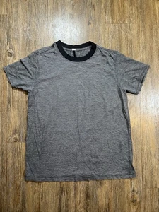 Camiseta Lululemon All Yours Boyfriend *Micro Rayas Negra/Blanca Talla 2 Calce Relajado - Imagen 1 de 7