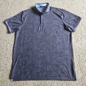 Greyson Golf Polo Shirt Men's XL Gray Animal All Over Print Stretch Comfort - Picture 1 of 8
