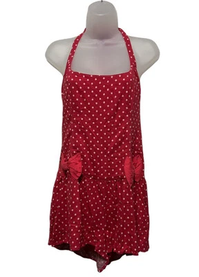 Free People Talla XS Mameluco Cuerda Alta Lunares Arco Coral Combo Nuevo Sin Etiquetas Foto 1 de 4