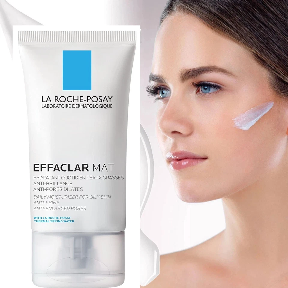 La Roche-Posay Effaclar Mat Daily Moisturizer For Oily Skin 40ml Face Cream New - Image 1 of 4