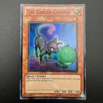 YuGiOh The Fabled Catsith HA04-EN007 Super Rare Unlimited NM - Image 1 of 2