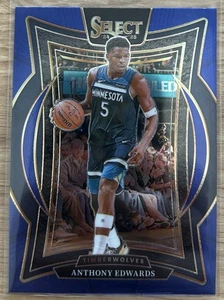 2024-25 Panini Select Anthony Edwards Concourse Retail Blue Prizm #23 - Picture 1 of 1