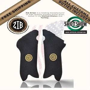 Zib Griffe Polymer Serie Pistolengriffe für Luger P08, Metall Medaillon Logo - Bild 1 von 7