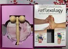 Reflexology 3-teilig Box Holz Fuß Roller CD Set von Joanna Trevelyan Neu im Karton