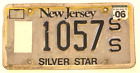 New Jersey 2006 MILITARY DECORATION FOR VALOR SILVER STAR License Plate # 1057SS