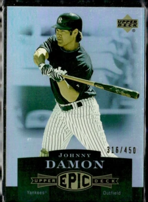 2006 Upper Deck Epic Johnny Damon #173 Serial #233/450 - Imagem 1 de 2
