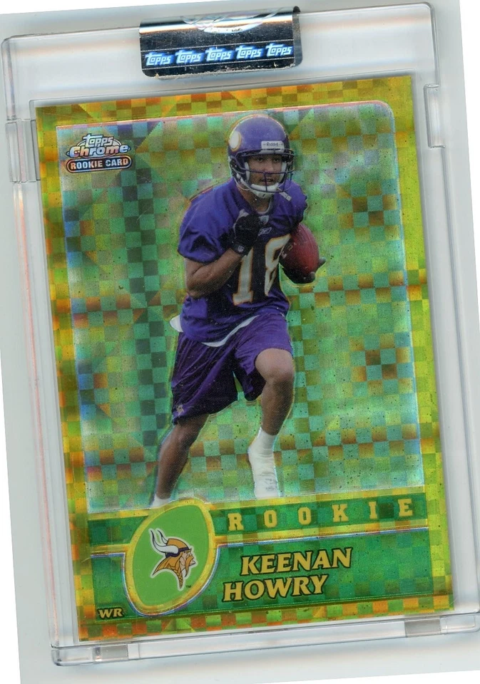 J565 KEENAN HOWRY RC 2003 TOPPS CHROME GOLD XFRACTOR /101 VIKINGS #179 READ - Image 1 of 2