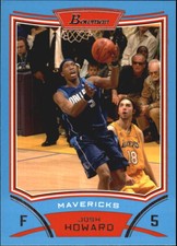 2008-09 Bowman Blue Dallas Mavericks Basketball Card #72 Josh Howard /499