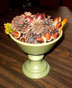  KERAMIK OBSTSCHALE, BLUME ODER BONBONIERE -- 7 Zoll, schwer  - Bild 1 von 5