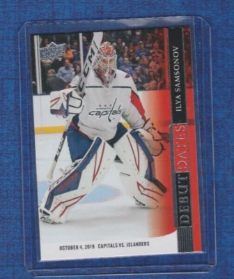 2020-21 Upper Deck Hockey Debut Dates # DD-16 Ilya Samsonov - Image 1 of 2