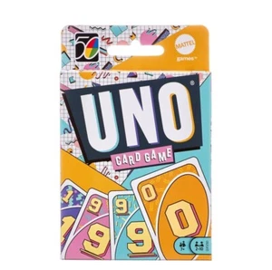 Mattel UNO Icónico Edición Años 90 Retro Versión Clásica Familia Juego de Cartas Años 90 NUEVO  - Imagen 1 de 11