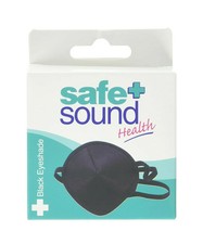 Black Fabric Medical Eyepatch Washable Flexible Eye Patch Protection Eyeshade UK