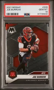 2021 Panini Mosaic #226 Joe Burrow PSA 10 - Picture 1 of 2