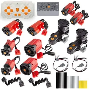 TEESE 46pcs Technic-Motor Set with Red-Burst-Monster-Motor, Remote-Battery-Bo... - Picture 1 of 9