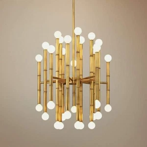 Huge Meurice Collection Mid Century 30Light Brass Chandelier Lamps Light Fixture - Picture 1 of 6