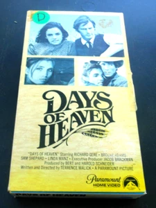 Days of Heaven (VHS 1979) Richard Gere Brooke Adams Sam Shepard Linda Manz - Picture 1 of 2
