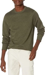 Sudadera cuello redondo cuello redondo de lana brezo de oliva Amazon Essentials para hombre - Talla: L - Imagen 1 de 3
