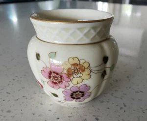 ZSOLNAY HUNGRAY HAND PAINTED PORCELAIN FLORAL VASE - Picture 1 of 6