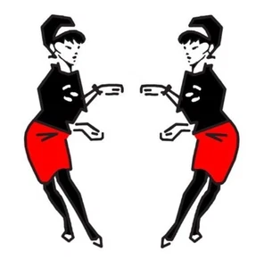 Girl Ska Dancers Shaped Vinyl Stickers laptop cool retro beat Betty specials  - Imagen 1 de 1
