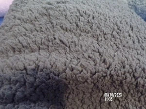 Dark Grey Fluffy Berber Fabric - 60" wide - 5 yards available - Picture 1 of 2