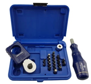 3/8 ZOLL PALMENRATSCHE & BIT SET + KOSTENLOSES BITTREIBERSET ENTHÄLT PZ, PH, TRX, ALLE - Bild 1 von 1