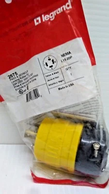 LEGRAND Pass Seymour 2675 Bloqueo Goma Polvo Tapón Apretado 20A AMARILLO ENVÍO GRATUITO a Foto 1 de 4