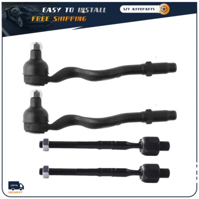 4X Front Tie Rod Ends For 1999-2008 BMW 320i 328i 325i 330i 328Ci 330Ci 323Ci - Image 1 of 4