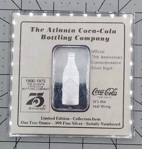 Coca-Cola Atlanta Bottling Co. 75th Anniversary Limited Edition 999 Feinsilber - Bild 1 von 9