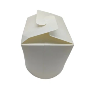 50 Weiße Faltboxen Asiaboxen Ø 95-100 x 102 mm 750ml Dönerboxen Pommesboxen - Bild 1 von 3