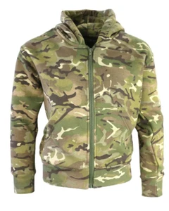 Kids Tactical Hoodie BTP MTP Camouflage Military Cadet Lined Hooded Sweatshirt - Picture 1 of 9