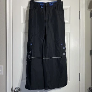 Vintage 90s Buggirl Rave Baggy Wide Leg Pants Medium - Bild 1 von 10
