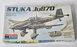 Vintage Monogram Stuka Ju87D 1/48 Modellflugzeug Bausatz #6840 SEALED - Bild 1 von 6