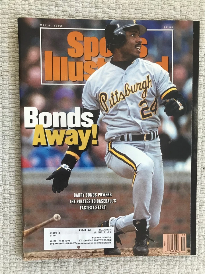 BARRY BONDS SPORTS ILLUSTRATED 1992 PITTSBURGH PIRATES BASEBALL MLB - Image 1 of 1