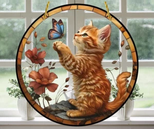 PURR-FECTLY ADORABLE CUTE KITTEN SUN CATCHER - "When your window tells a story" - Picture 1 of 5